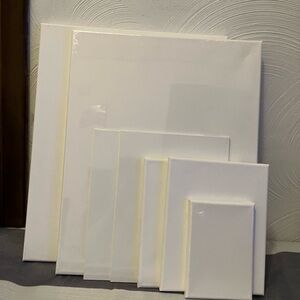 White Canvas Set for Home Art 7 pieces